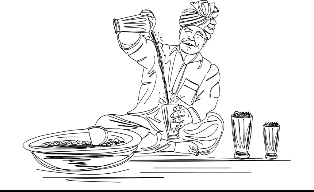 Creative one line drawing