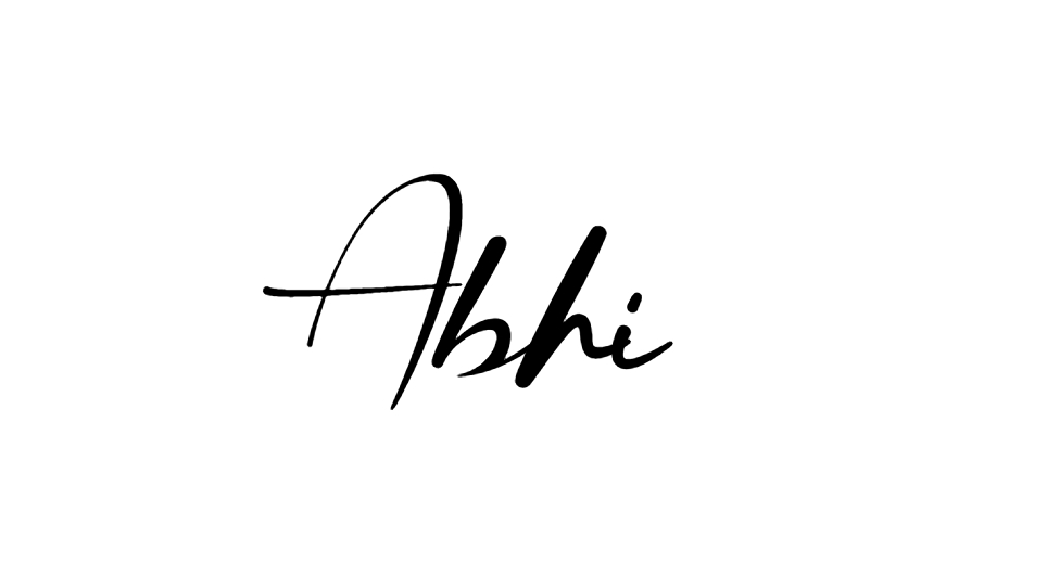 abhi name logo