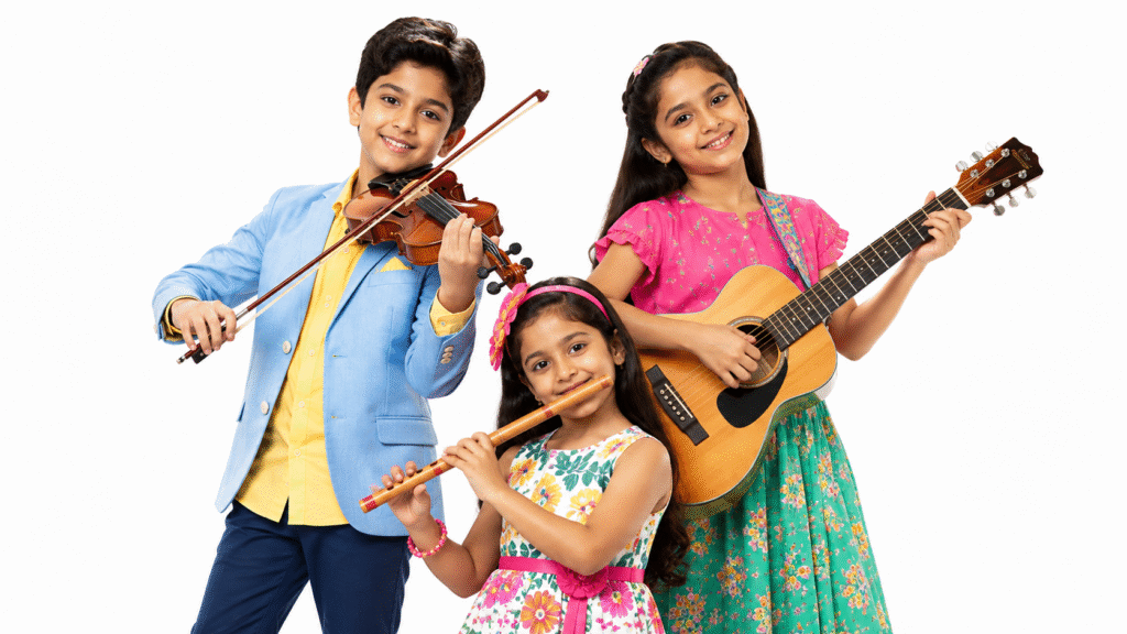 Free Children Playing Musical Instruments Stock Photo – High Quality