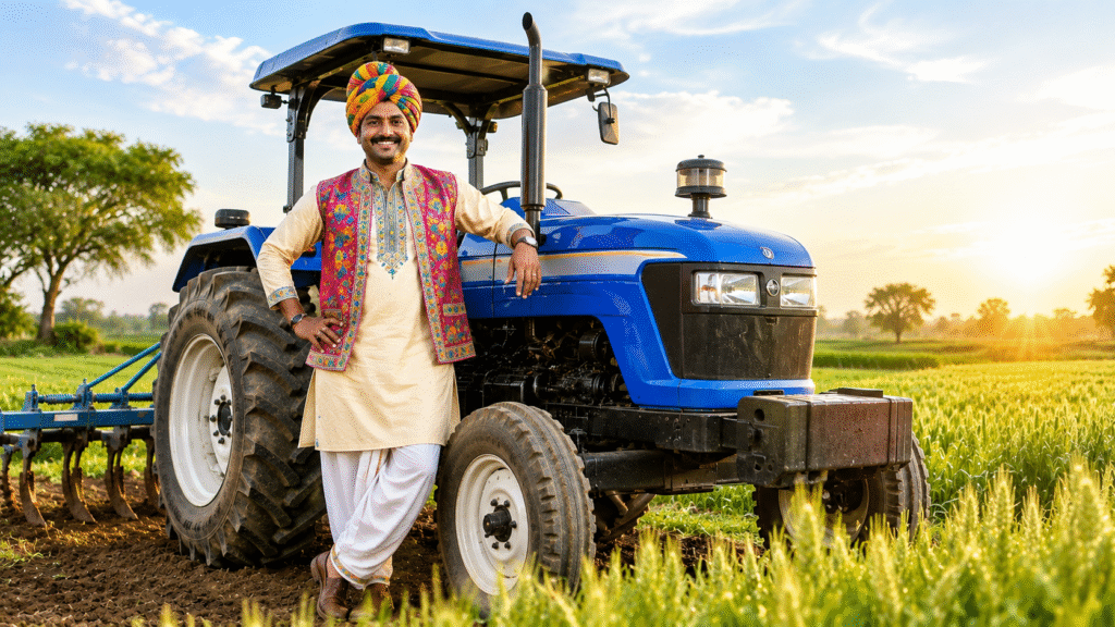 Free Indian Farmer with Tractor Stock Photo – High Resolution Download