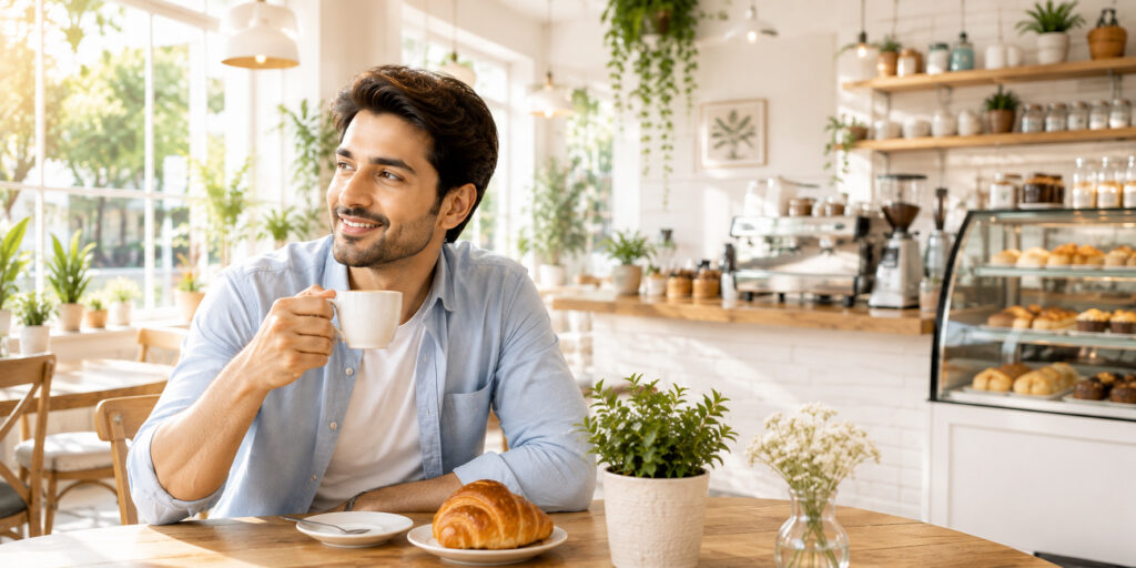 Free Post-Production Environmental Background Plate – Aesthetic Indian Cafe
