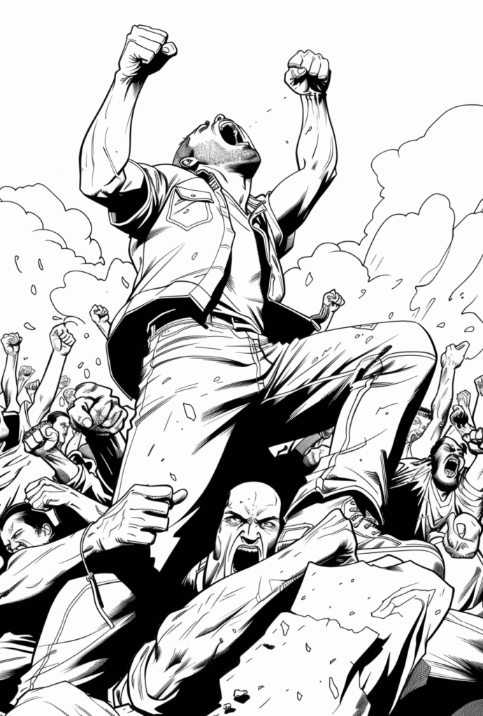 Free Revolution Raised Fist Comic Inks Stock Photo – High Resolution