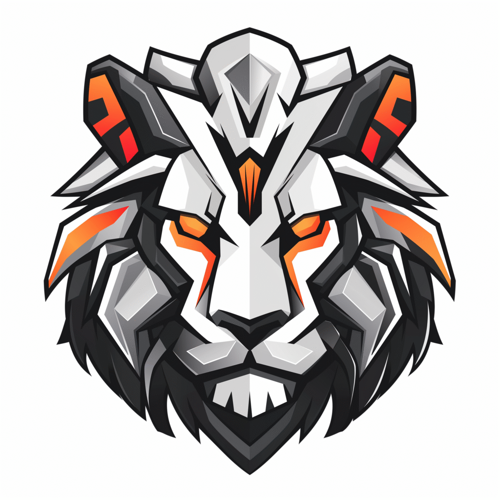 Free Stock Illustration of Abstract Polygonal White Tiger Lion Head