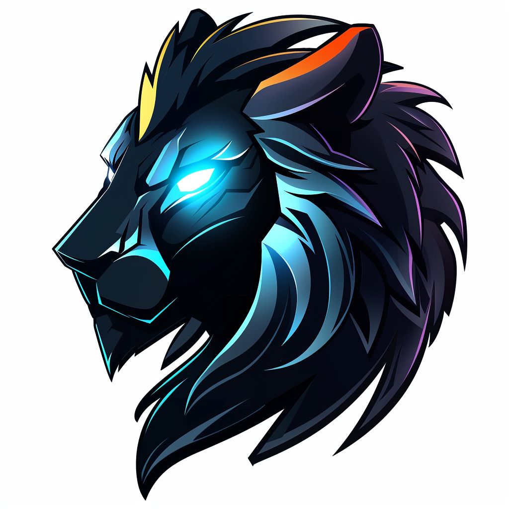 Free Abstract Geometric Lion Face Tattoo Design Line Art