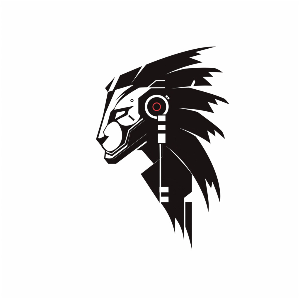Free Streamer Discord Avatar Cyber Lion Design Creative Resource
